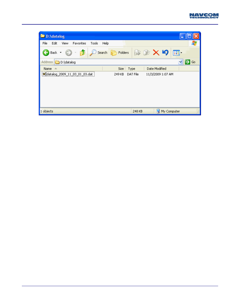 NavCom SF-3050 Logging Data to USB Using SurvCE User Manual | Page 4 / 4