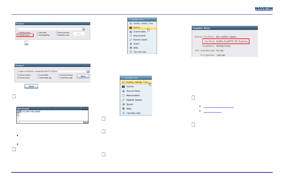 Confirm starfire navigation, Factory default user profile | NavCom SF-3050 Quick Start User Manual | Page 4 / 4