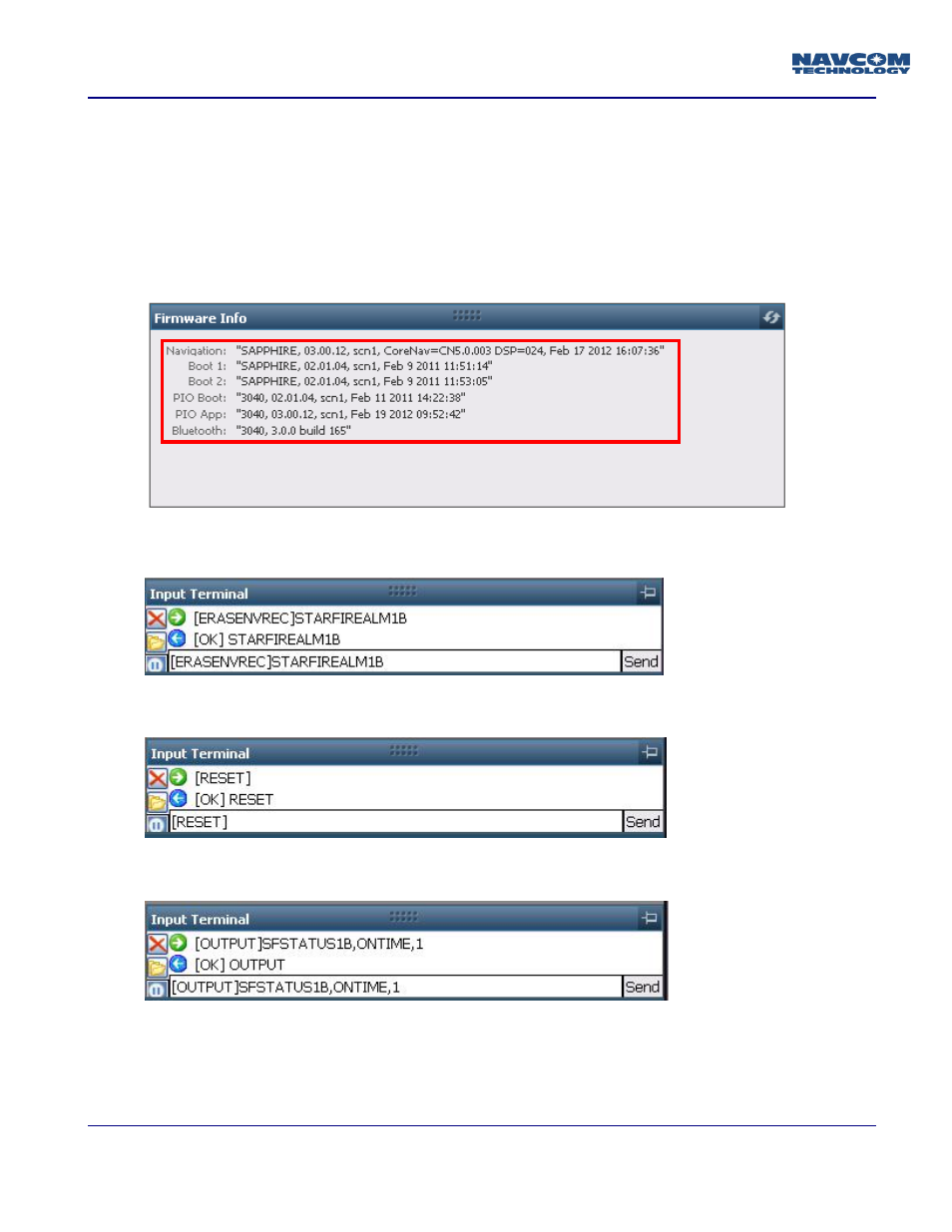 NavCom StarFire to SW v3.0.12.0 User Manual | 3 pages