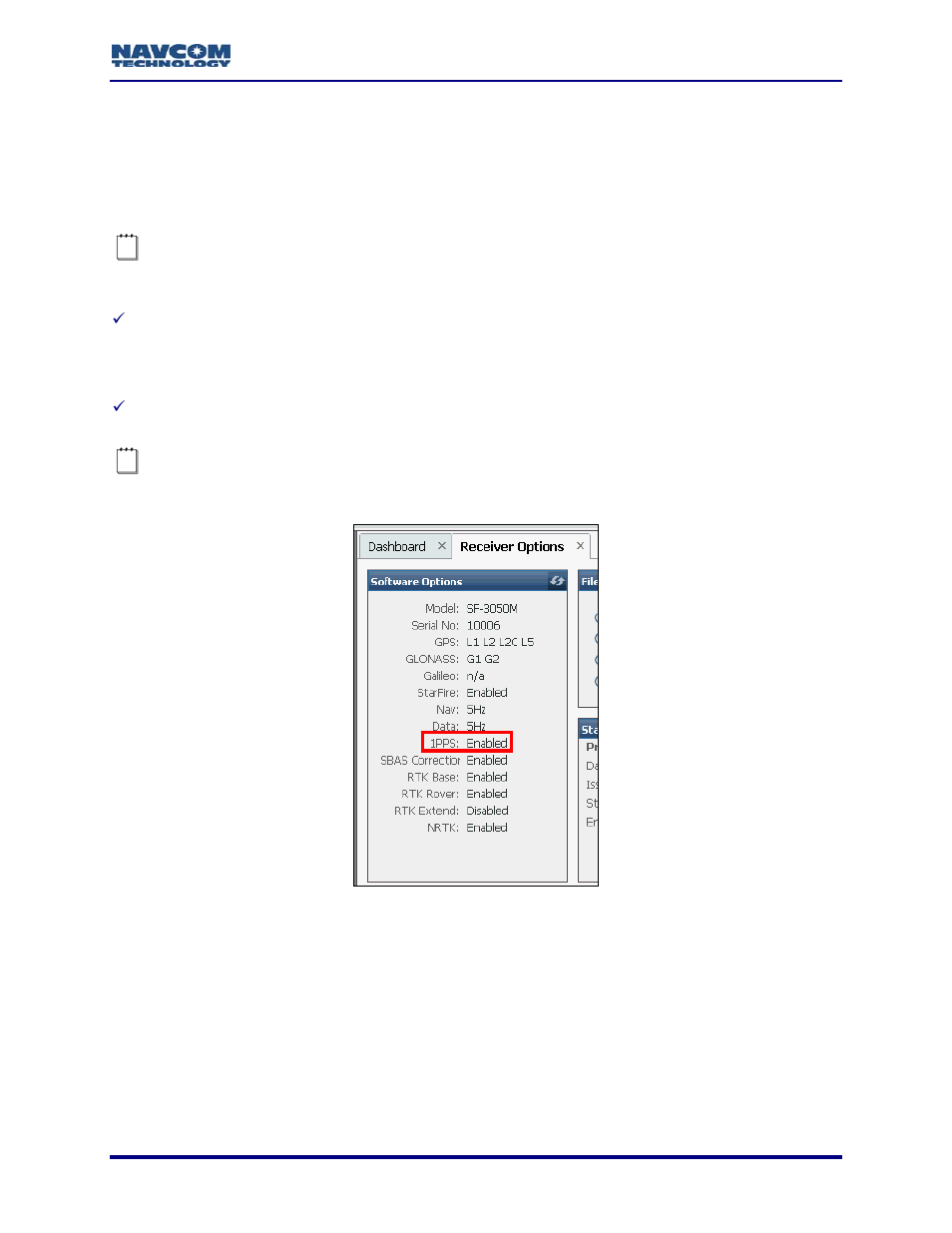 Chapter 12 1pps/events, Chapter 12, 1pps/events | Figure 136: software options window – 1pps | NavCom StarUtil-3000 Rev.A User Manual | Page 117 / 119