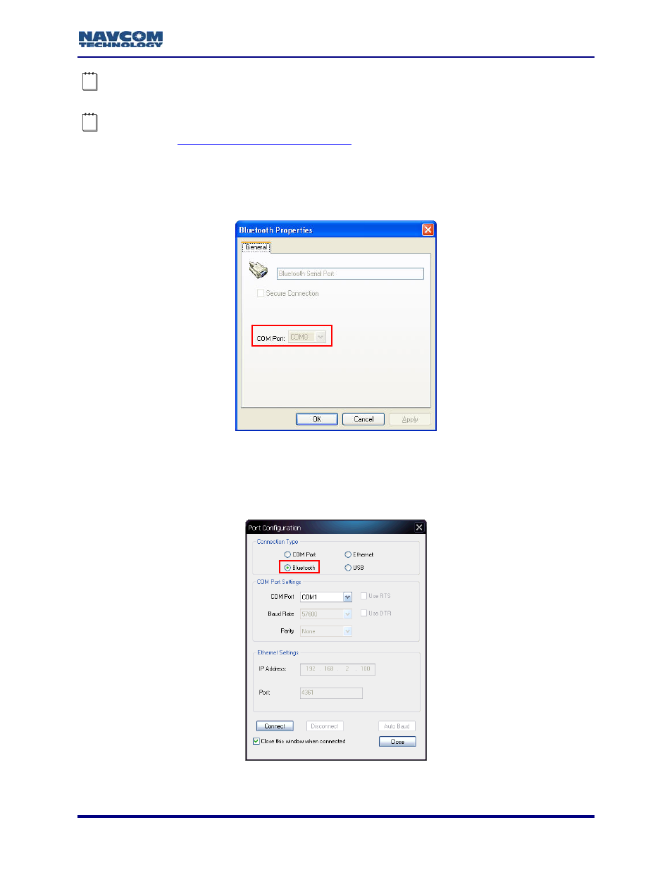 Figure 36: bluetooth properties | NavCom StarUtil-3000 Rev.A User Manual | Page 33 / 119