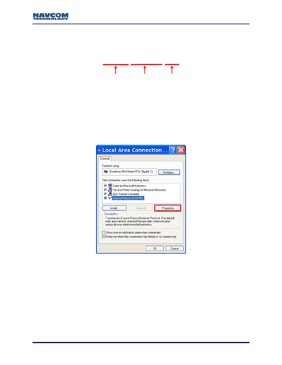 Setup, Figure 39: local area connection window | NavCom StarUtil-3000 Rev.A User Manual | Page 35 / 119