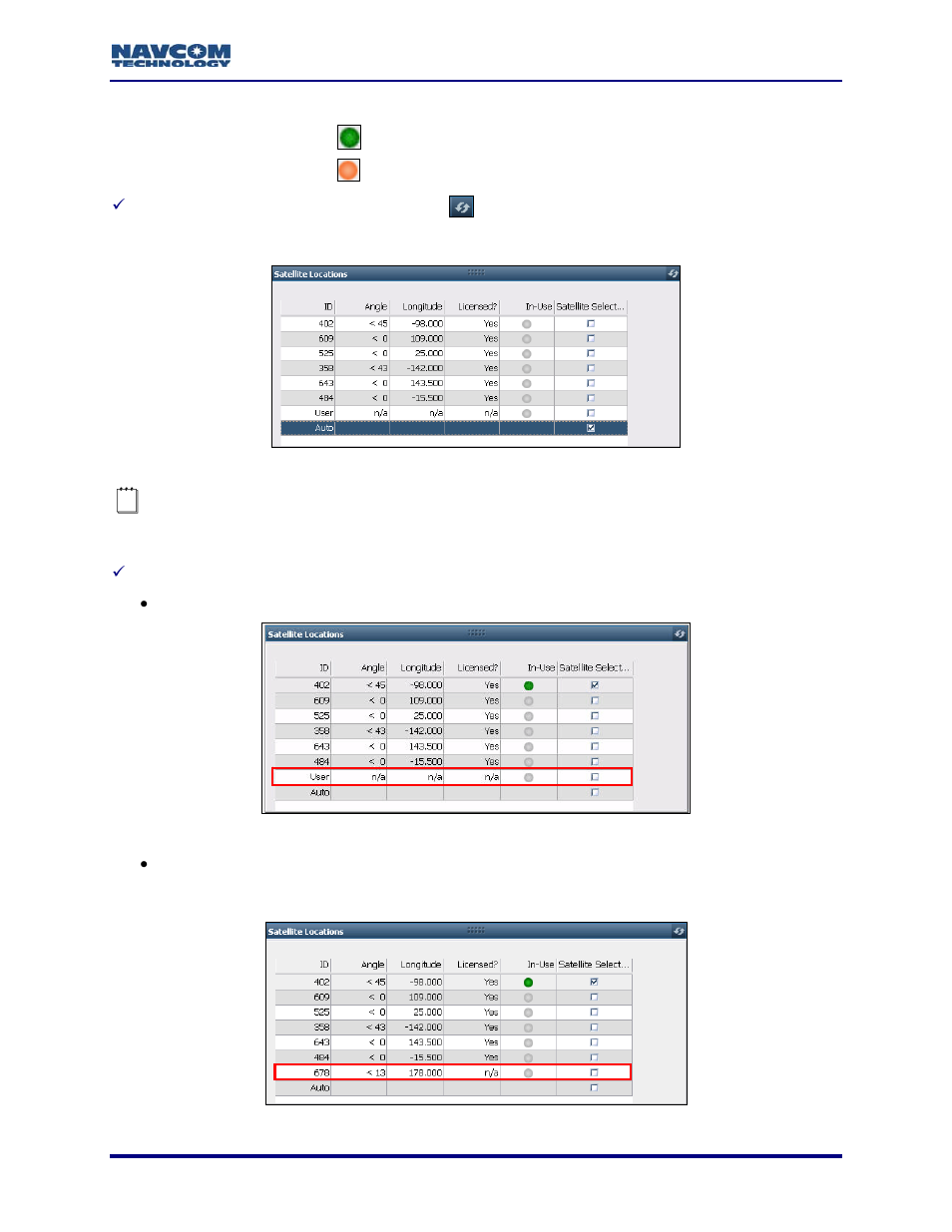 Figure 104: automatic starfire satellite selection | NavCom StarUtil-3000 Rev.A User Manual | Page 83 / 119