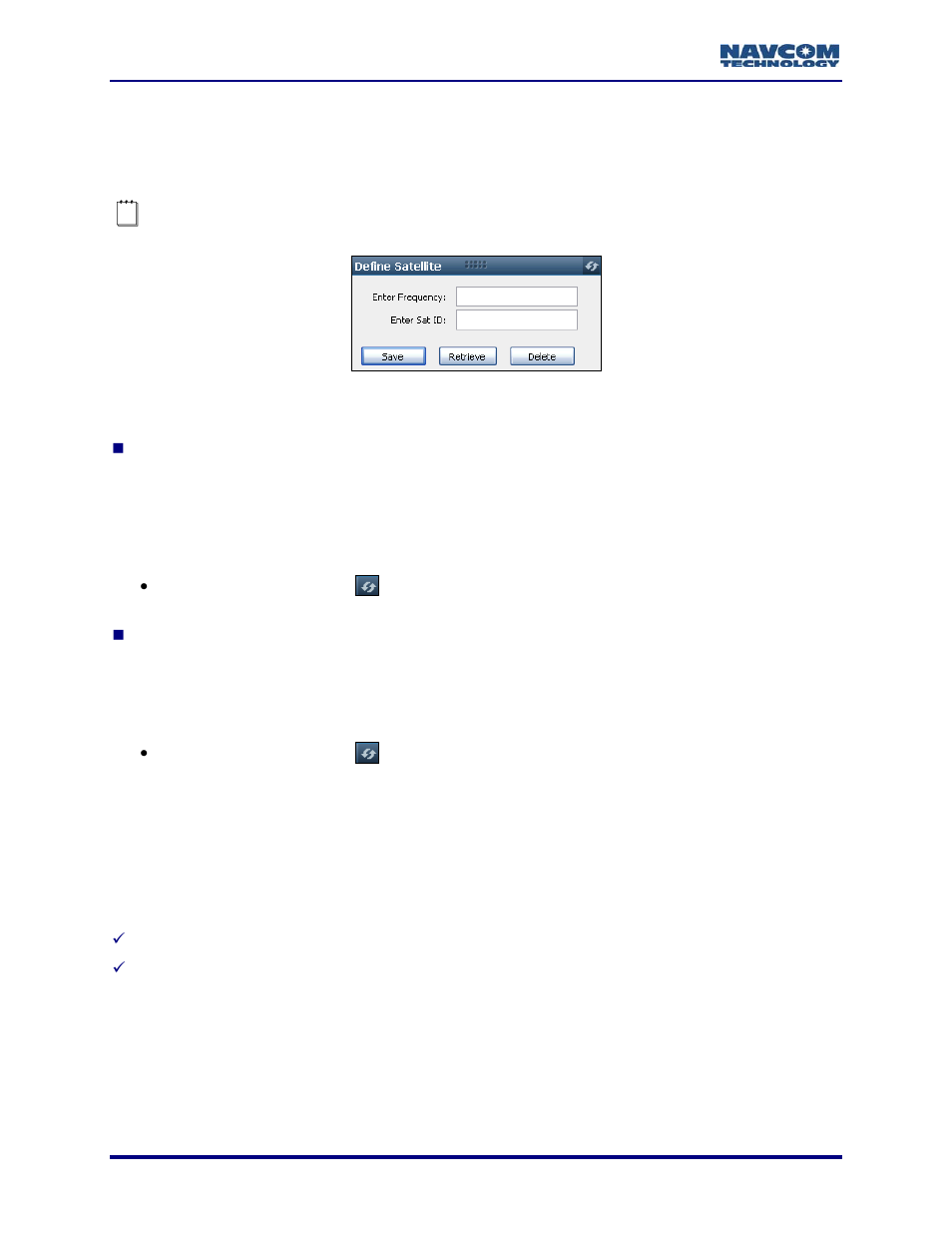 Define satellite window, Failed search, Figure 107: define satellite window | NavCom StarUtil-3000 Rev.A User Manual | Page 84 / 119