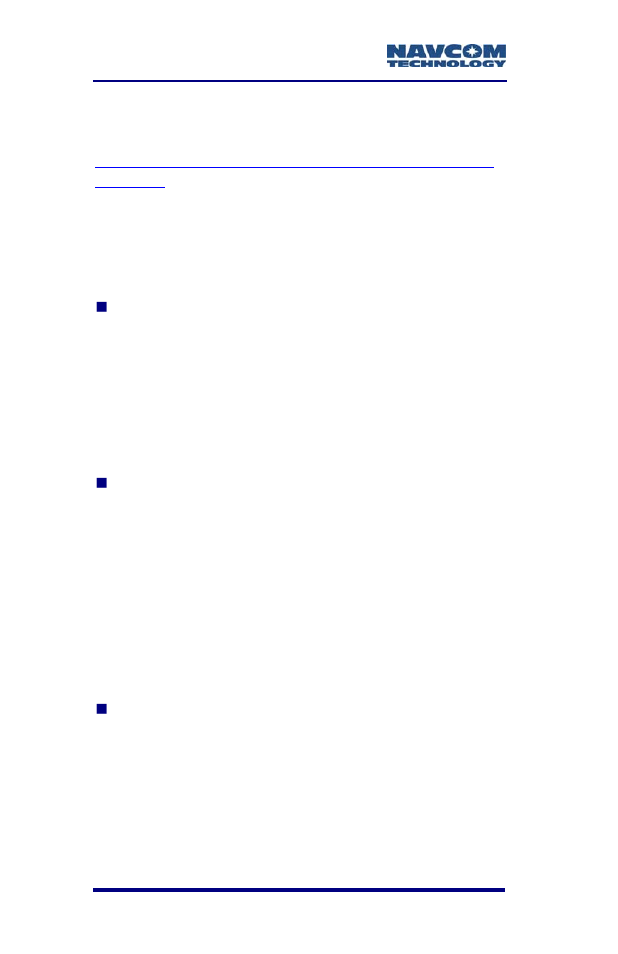 Unique features | NavCom SF-3050 Rev.A User Manual | Page 56 / 169