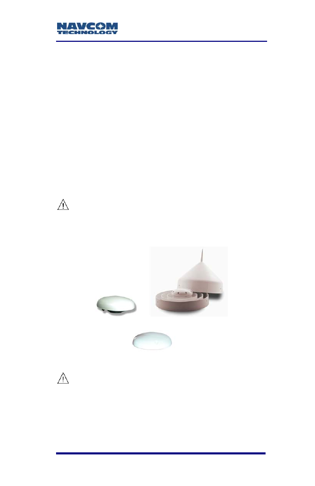 Chapter 4 installation, Antennae, Chapter 4 | Installation, Figure 55: rover, base, airborne gnss antennae | NavCom SF-3050 Rev.A User Manual | Page 95 / 169