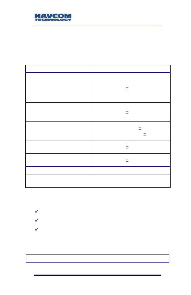 Signals tracked, Receiver noise figure | NavCom SF-3050 Rev.B User Manual | Page 127 / 201