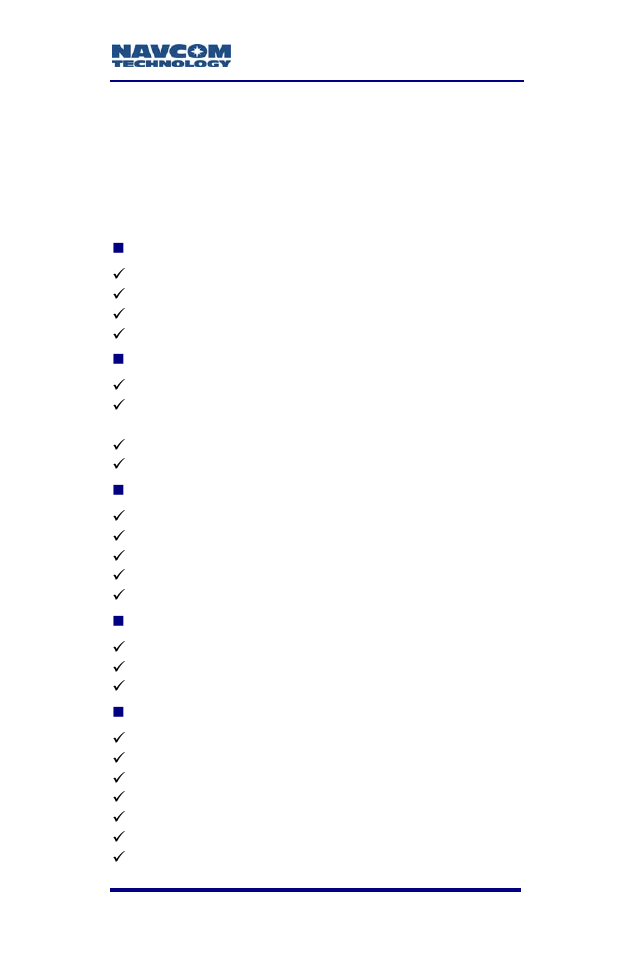 Applications | NavCom SF-3050 Rev.B User Manual | Page 61 / 201