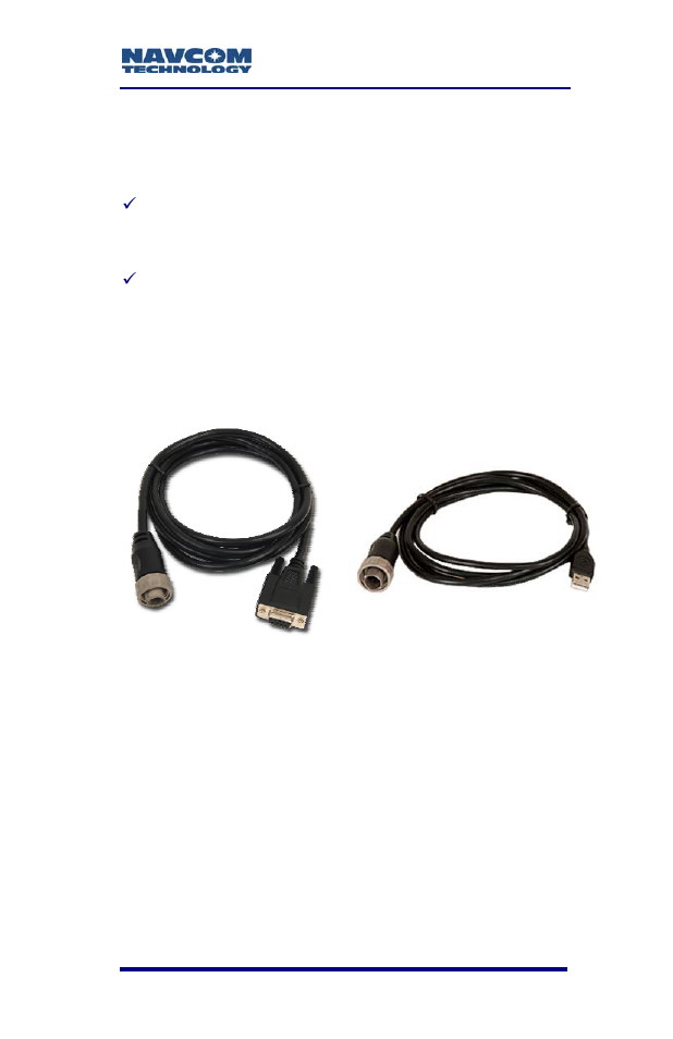 Figure 41: supplied data cables | NavCom SF-3050 Rev.B User Manual | Page 75 / 201