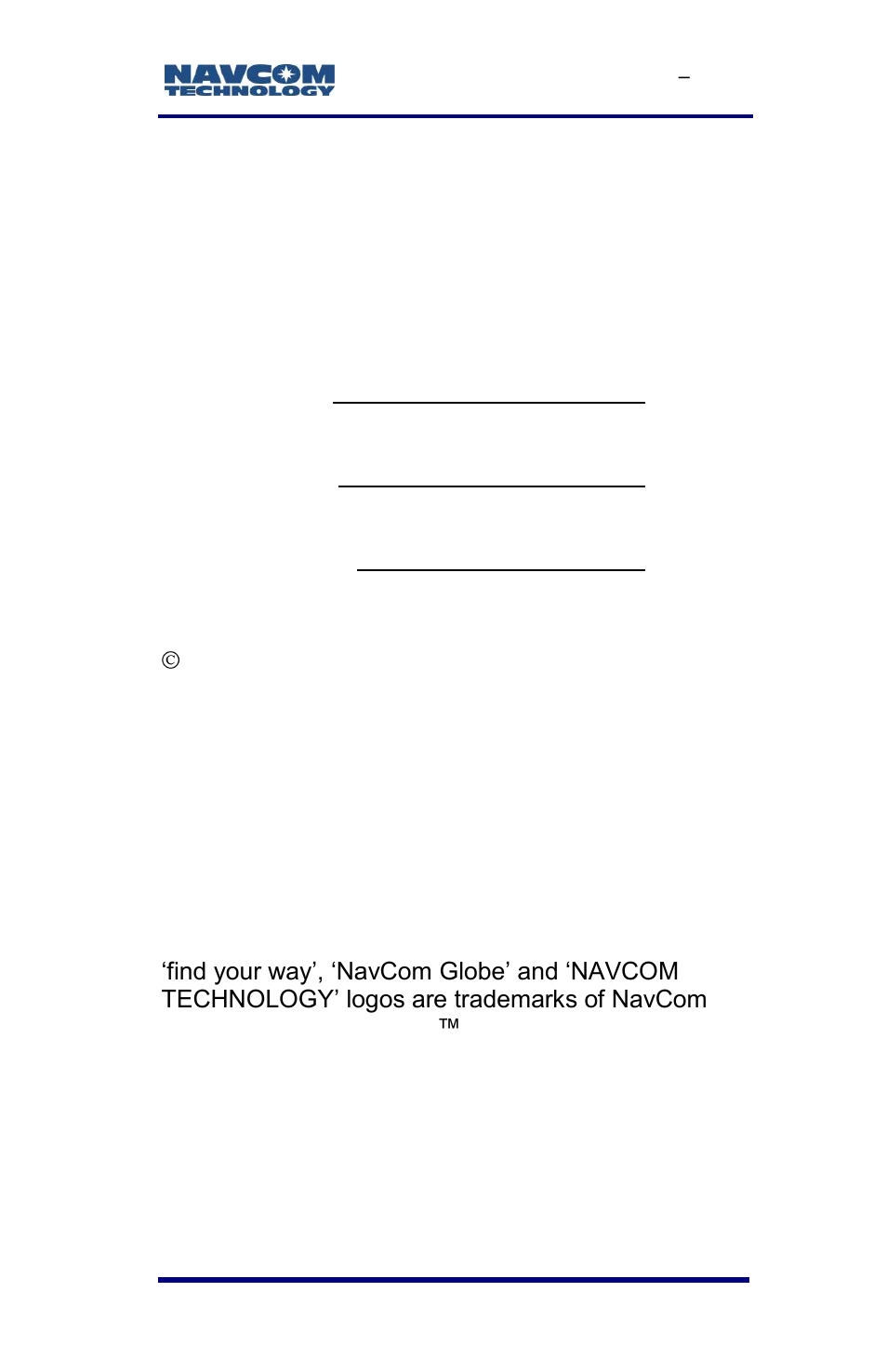 Notices | NavCom SF-3050 Rev.E User Manual | Page 11 / 235