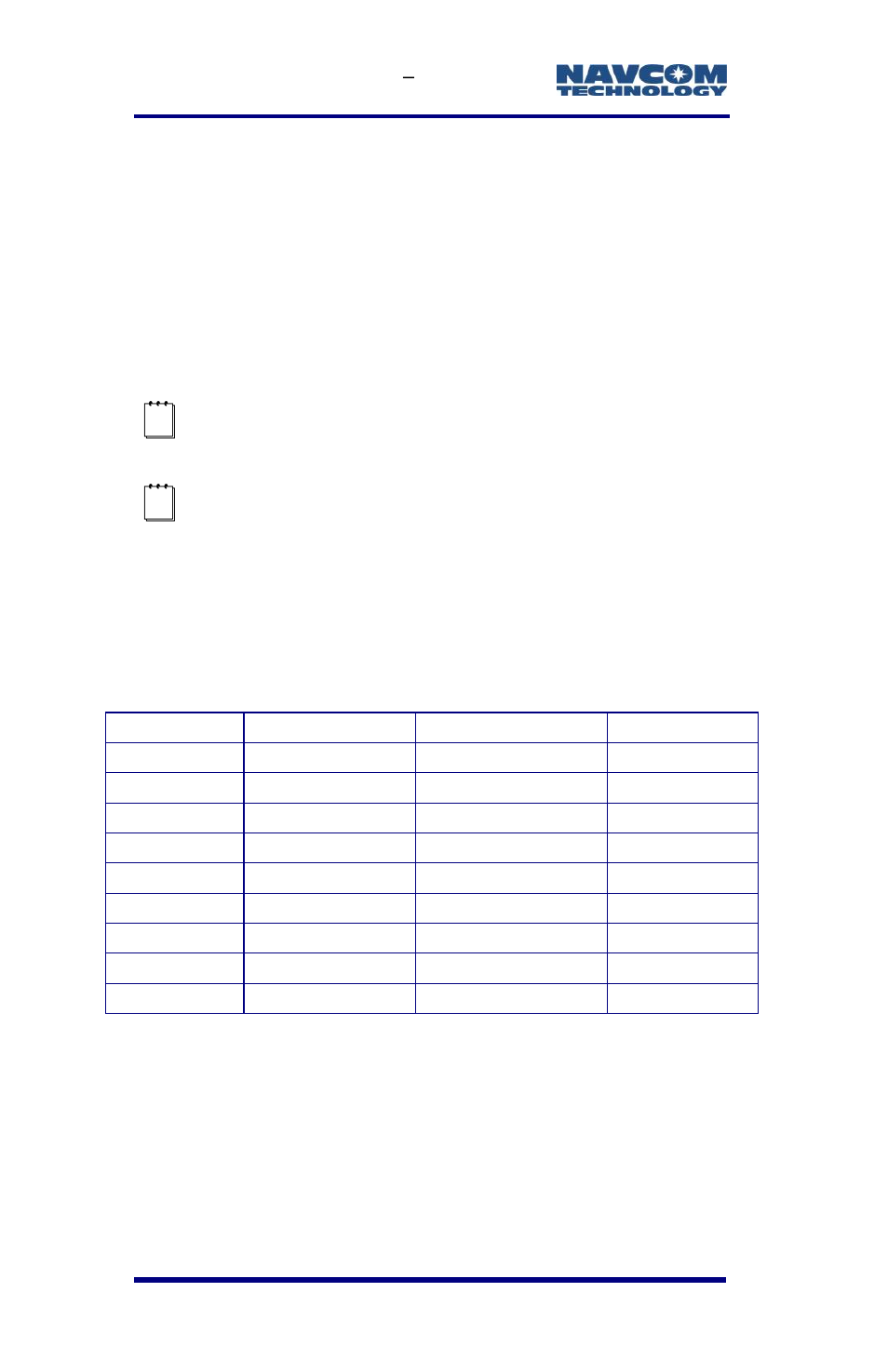 Pin assignment, E: table 17 | NavCom SF-3050 Rev.E User Manual | Page 114 / 235