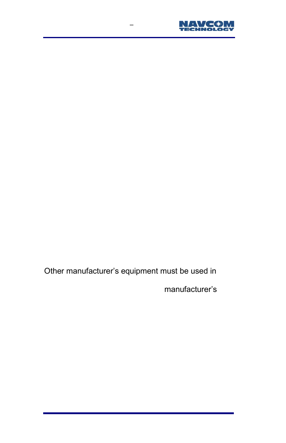 External power source, Safety first | NavCom SF-3050 Rev.E User Manual | Page 154 / 235
