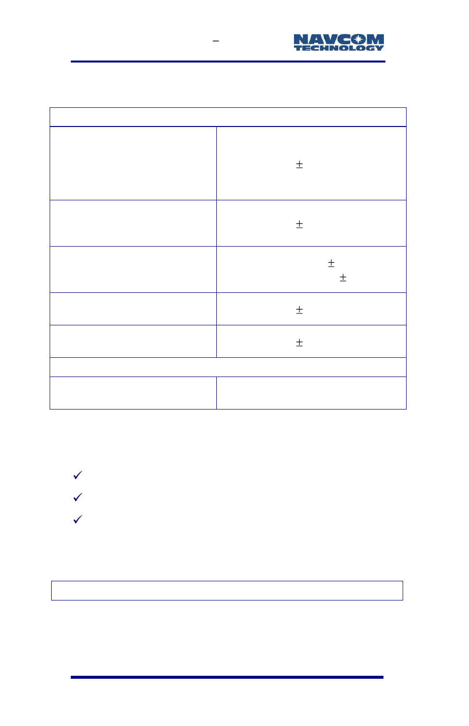 Signals tracked, Receiver noise figure | NavCom SF-3050 Rev.E User Manual | Page 160 / 235
