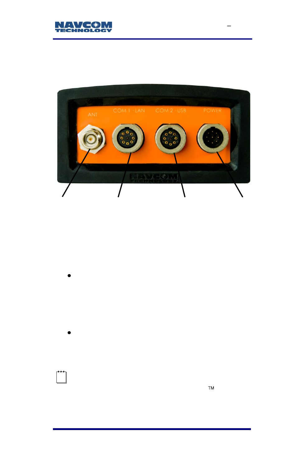 Connect equipment, Figure 1: sf-3050 rear view | NavCom SF-3050 Rev.E User Manual | Page 29 / 235