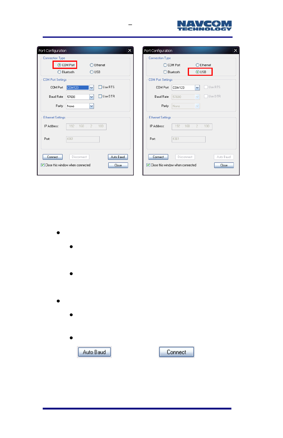 Figure 4: port configuration | NavCom SF-3050 Rev.E User Manual | Page 34 / 235