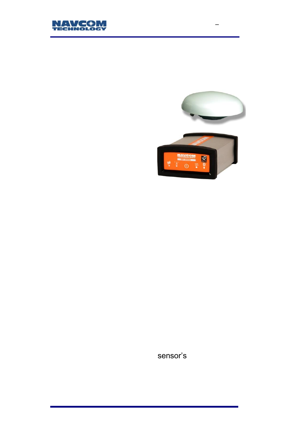Chapter 2, Introduction, System overview | Gnss sensor system | NavCom SF-3050 Rev.E User Manual | Page 61 / 235