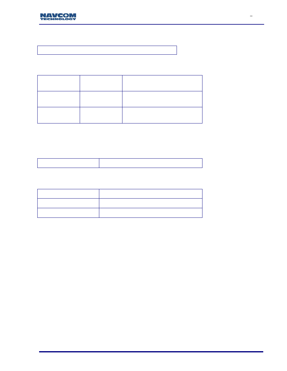Receiver noise figure, Time-to-first-fix, Signal reacquisition | Dynamics | NavCom SF-3050 Rev.I User Manual | Page 134 / 196