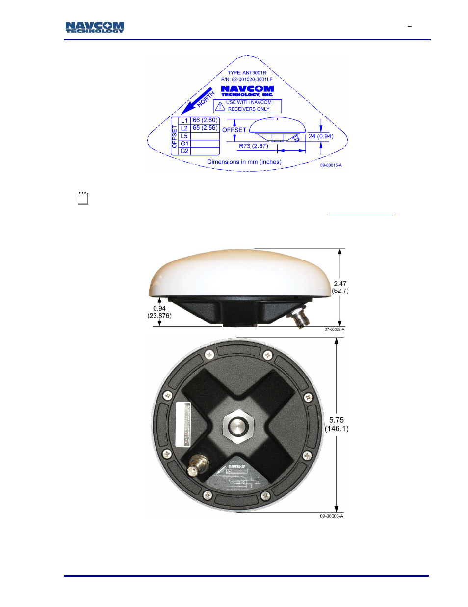 Figure 112: rover gnss antenna offset | NavCom SF-3050 Rev.I User Manual | Page 143 / 196