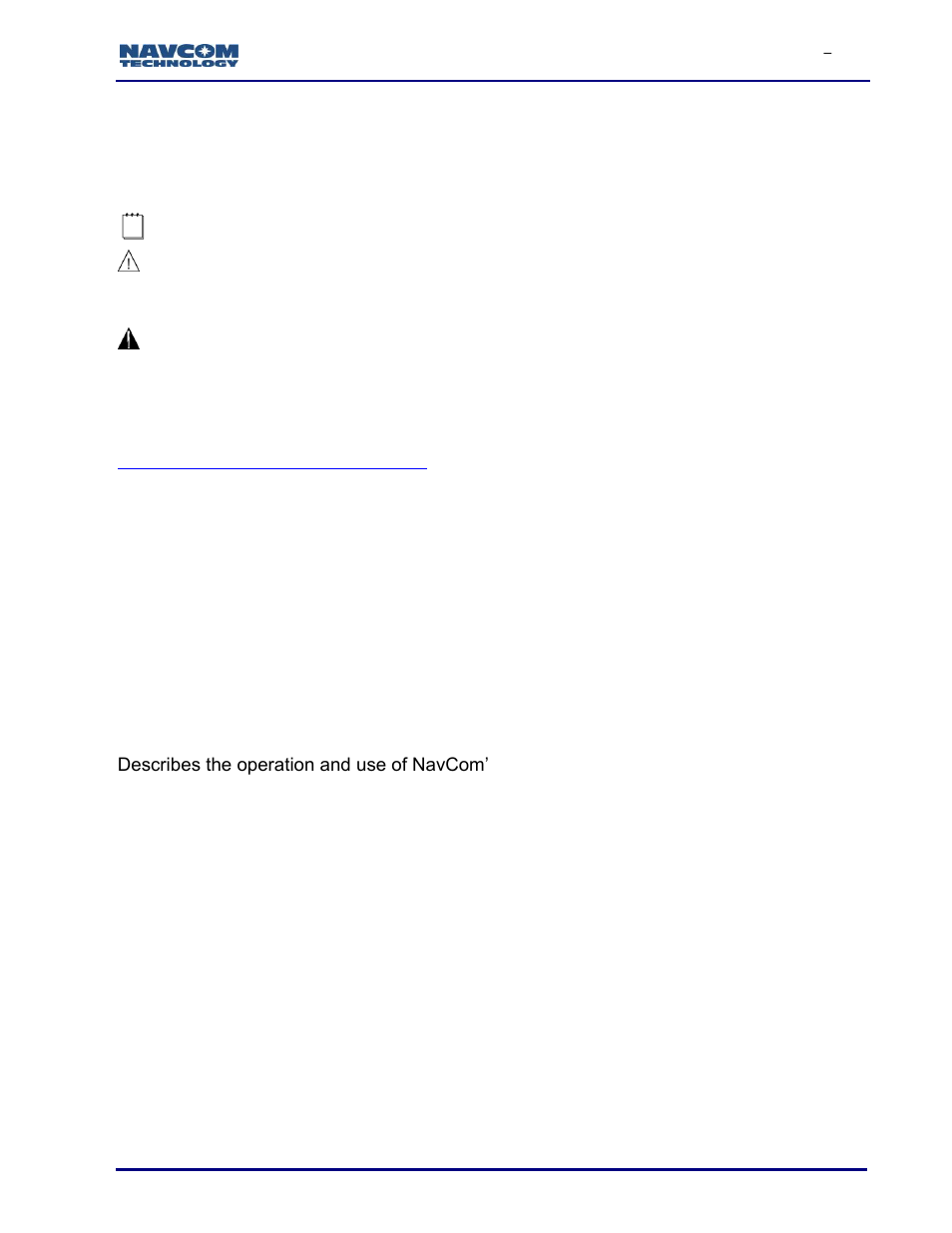 Use of this document | NavCom SF-3050 Rev.I User Manual | Page 17 / 196