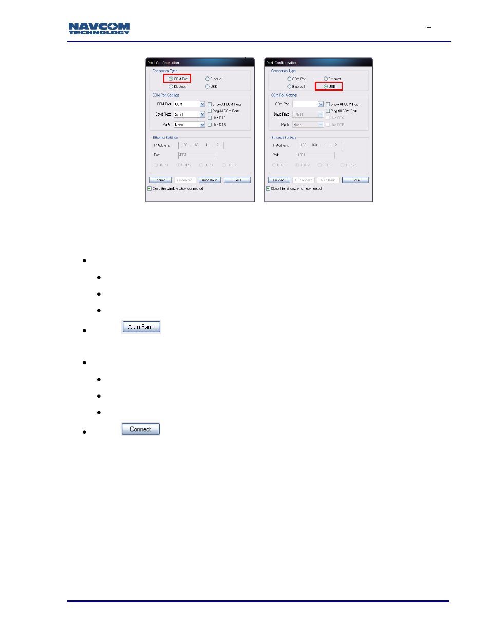 Figure 4: port configuration | NavCom SF-3050 Rev.I User Manual | Page 24 / 196