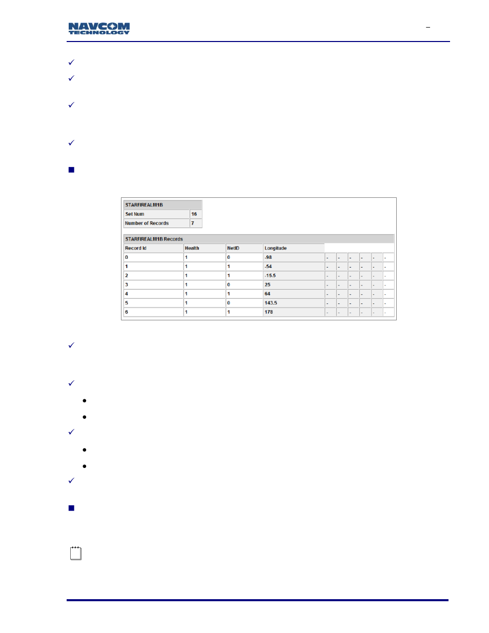 Figure 56: starfire almanac screen | NavCom SF-3050 Rev.I User Manual | Page 70 / 196