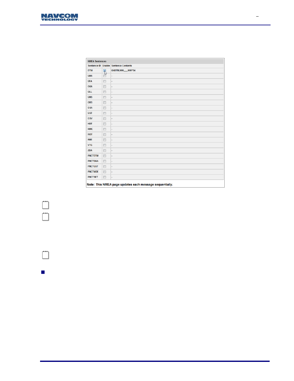 Figure 57: nmea view screen | NavCom SF-3050 Rev.I User Manual | Page 71 / 196