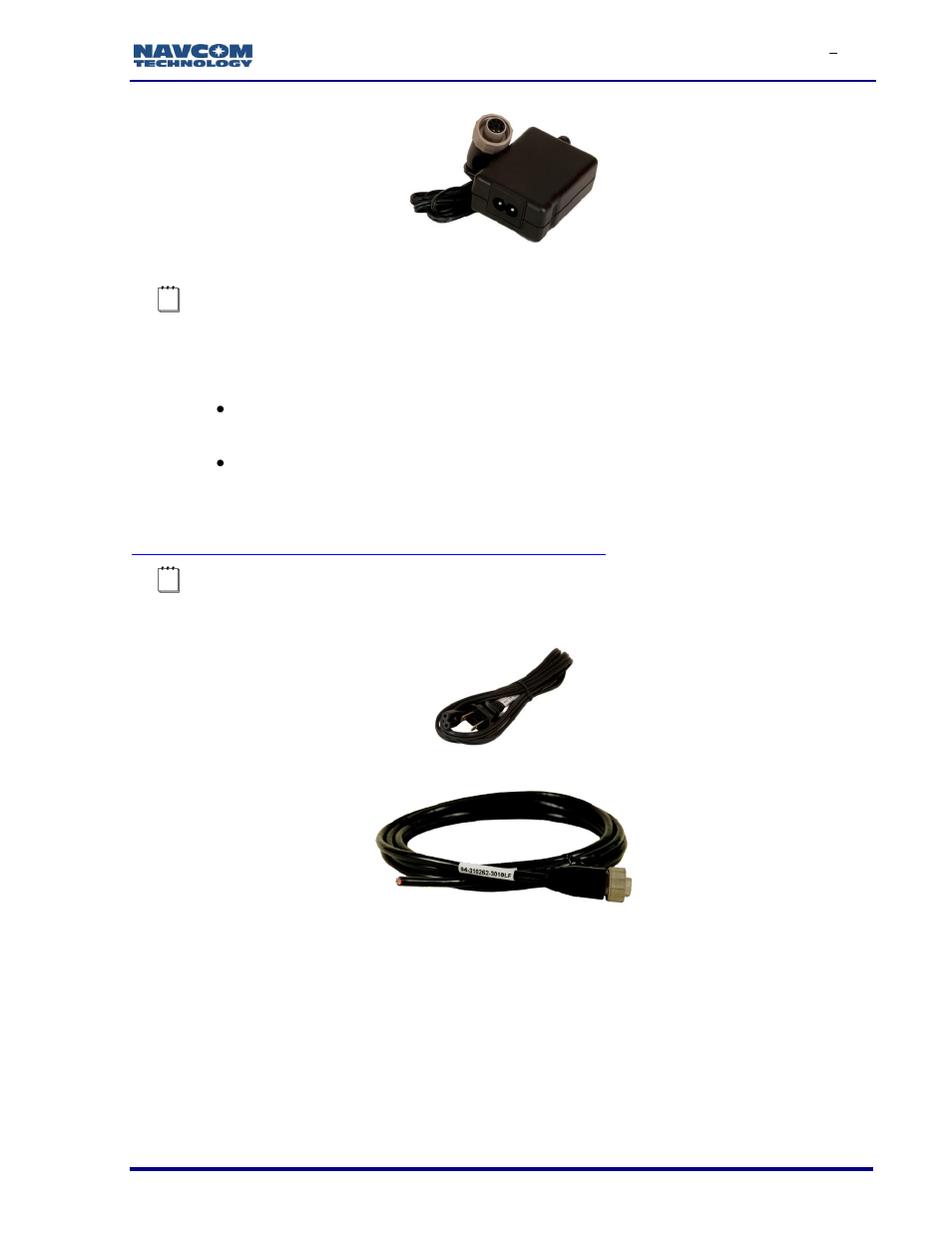 Figure 77: universal power adapter, Figure 78: ac power cord, Figure 79: unterminated power cable without filter | Figure 77, Figure 79 | NavCom SF-3050 Rev.I User Manual | Page 86 / 196