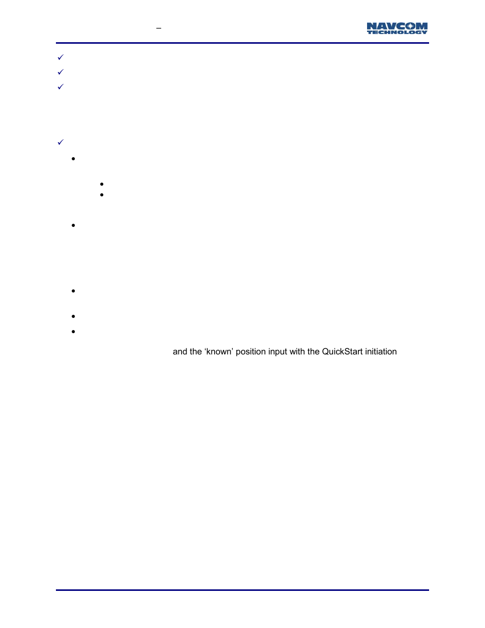 Quickstart state | NavCom StarUtil-3000 Rev.G User Manual | Page 128 / 177
