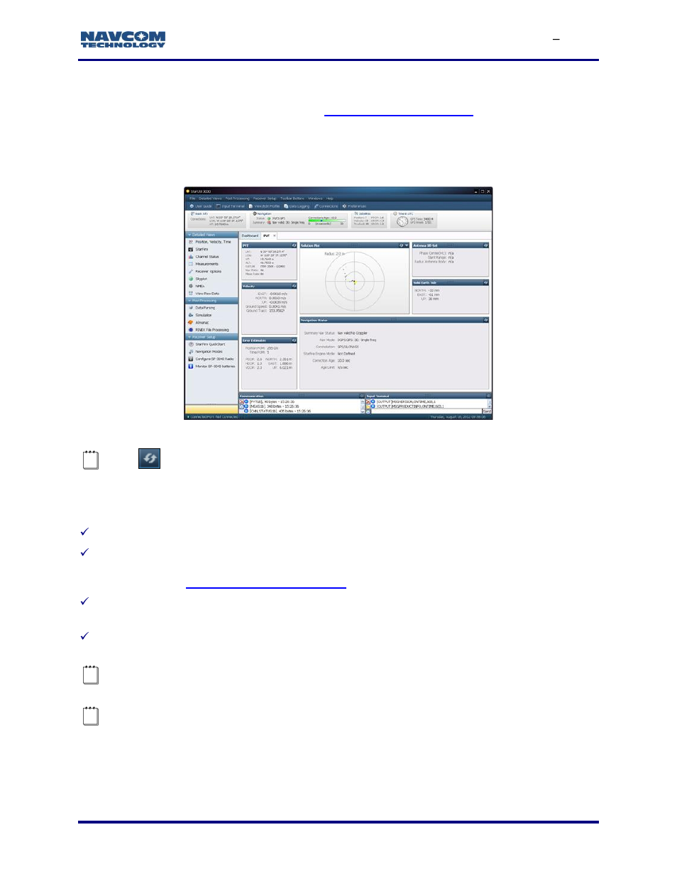 Alerts, Pvt tab, Figure 134: pvt tab | Figure | NavCom StarUtil-3000 Rev.G User Manual | Page 145 / 177