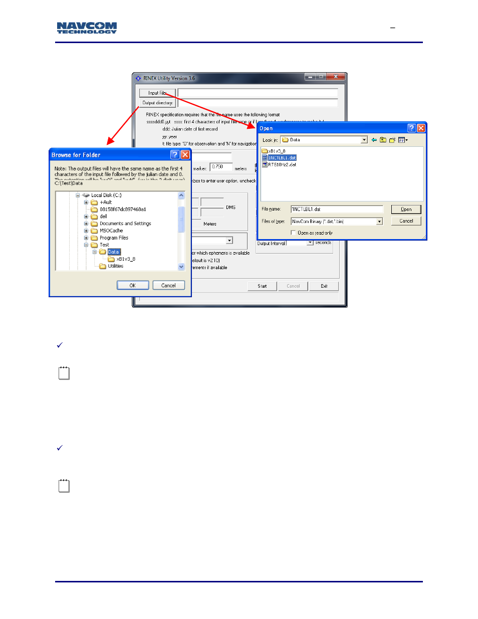 File i/o, Figure 159: input file and output directory | NavCom StarUtil-3000 Rev.G User Manual | Page 169 / 177