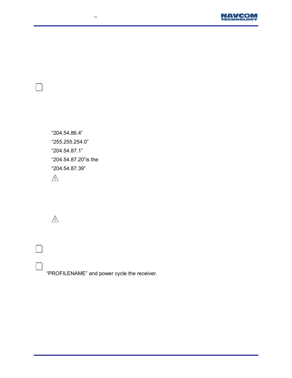 Setup | NavCom StarUtil-3000 Rev.G User Manual | Page 56 / 177