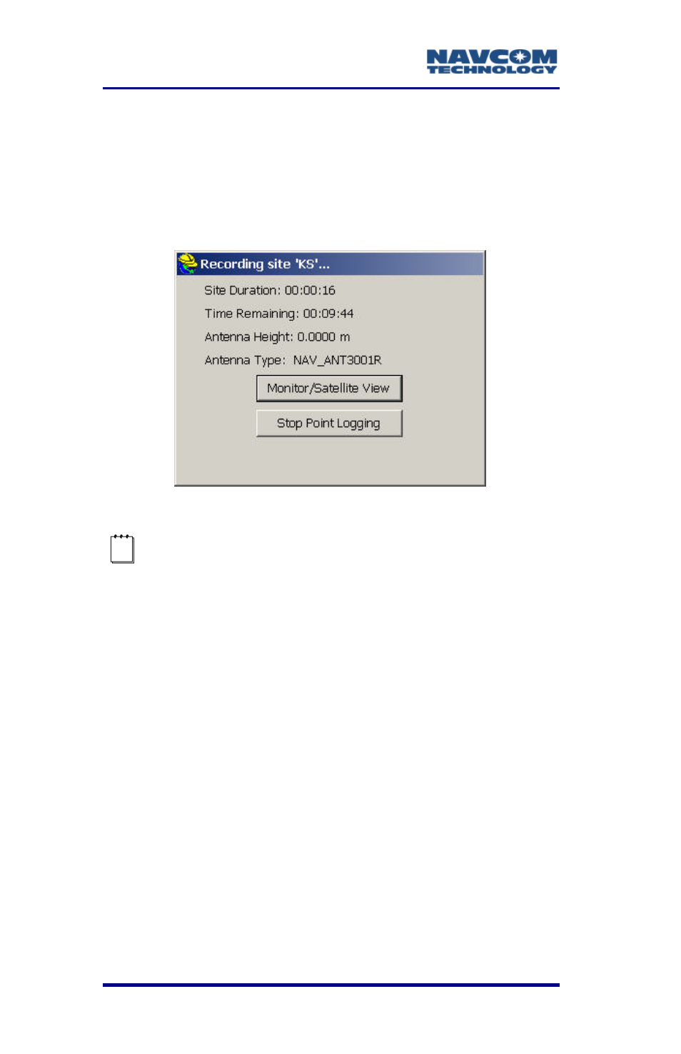 Download static data file, Figure 89: recording site, B-146 | NavCom SurveCE Integration Rev.A User Manual | Page 148 / 150