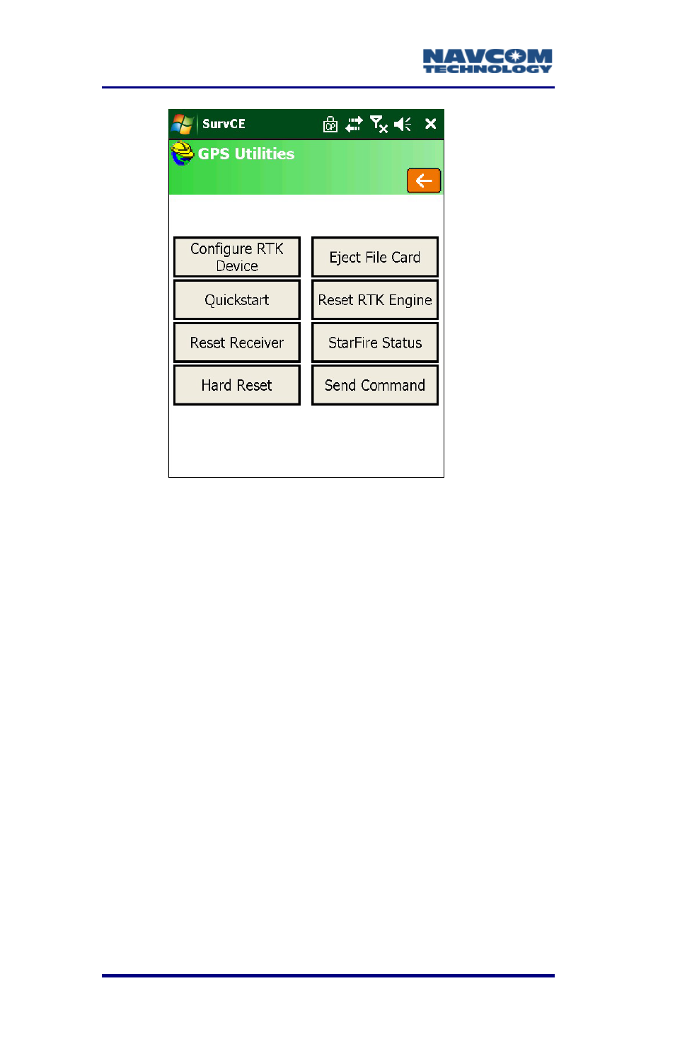 Figure 32: base configuration window - sf-3040 | NavCom SurveCE Integration Rev.A User Manual | Page 66 / 150