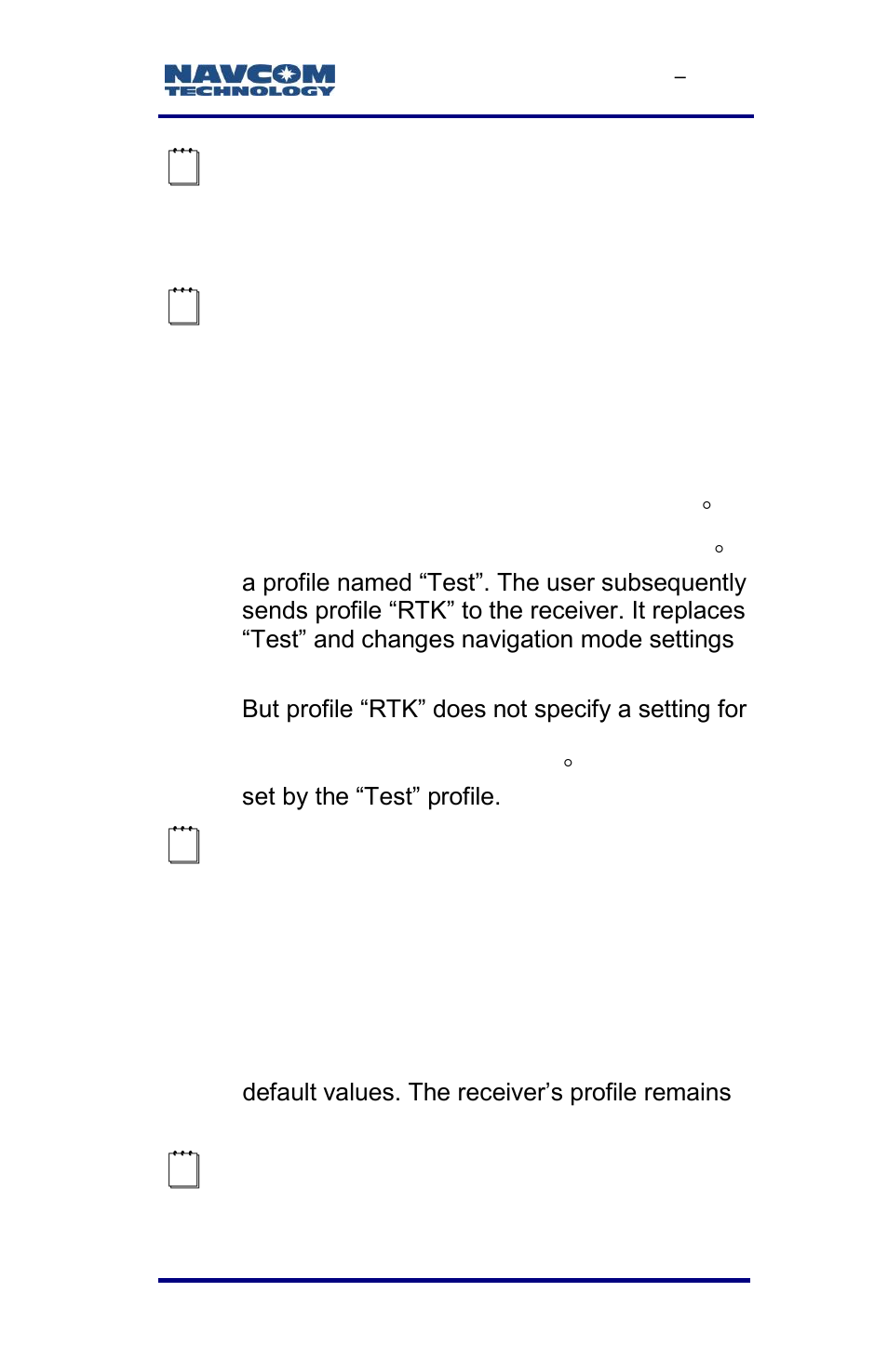 Profile none | NavCom SF-3040 Rev.F User Manual | Page 107 / 217