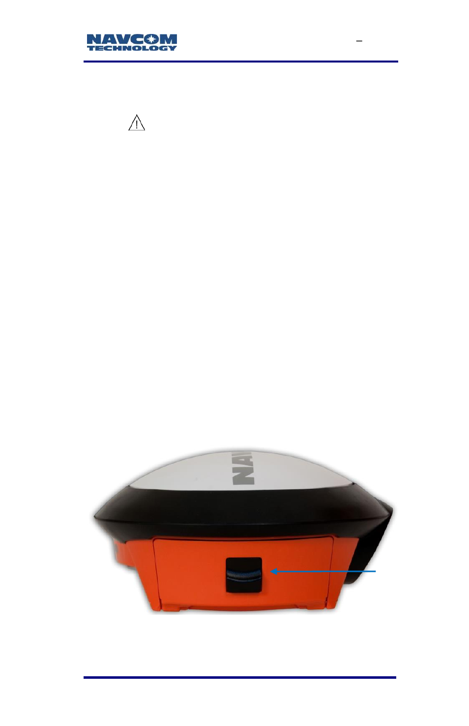 Installing the battery packs in the sf-3040, Figure 53: battery chamber release button, Figure 53) | NavCom SF-3040 Rev.F User Manual | Page 117 / 217