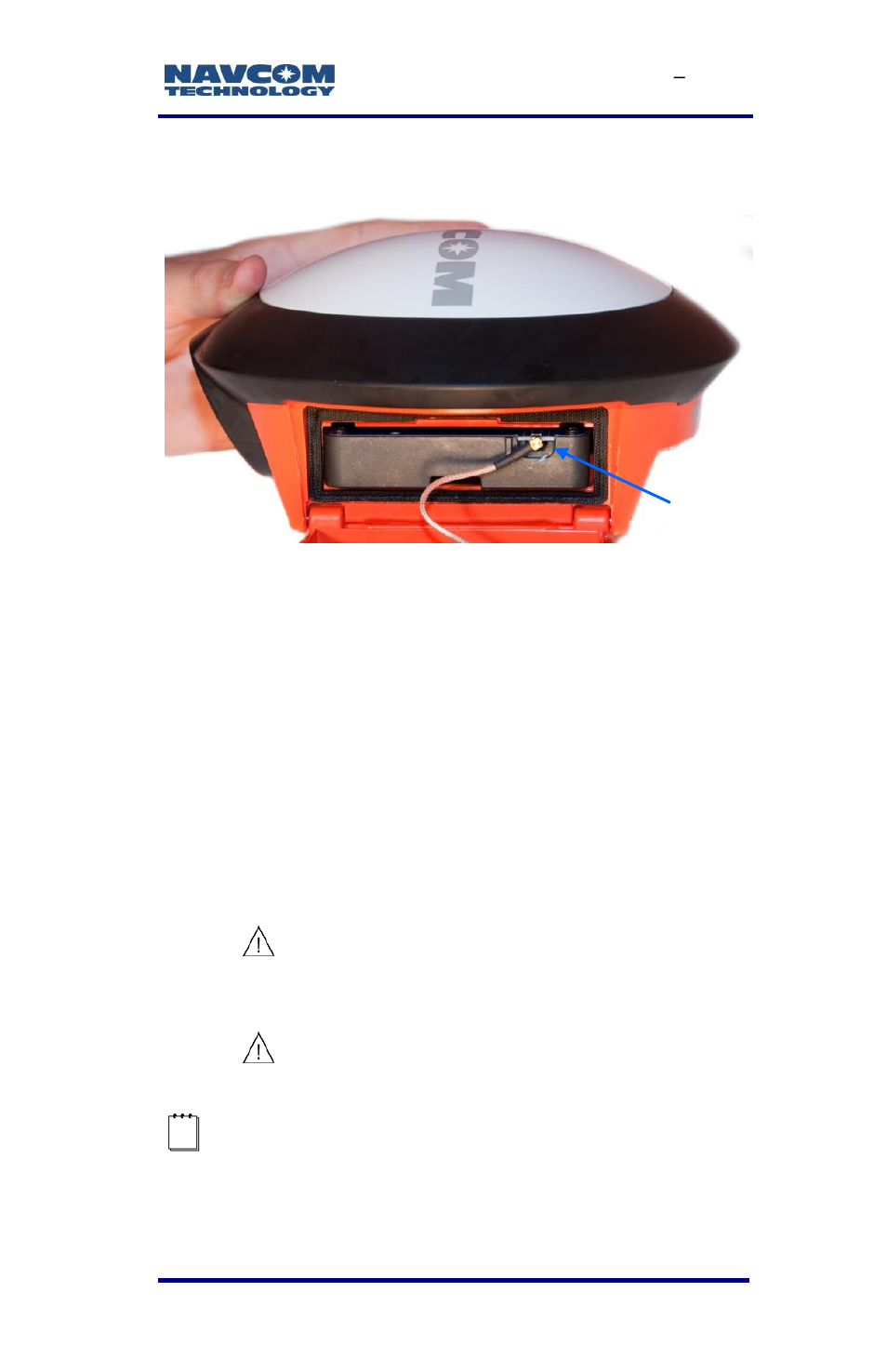 External antenna, Figure 58: radio modem installed in sf-3040 | NavCom SF-3040 Rev.F User Manual | Page 131 / 217