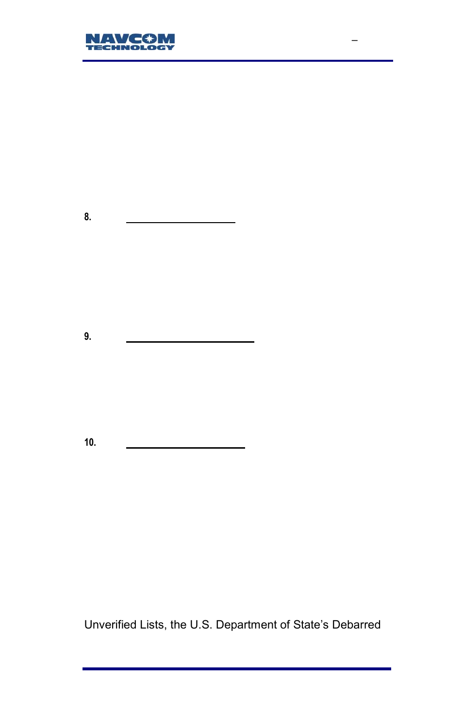 NavCom SF-3040 Rev.F User Manual | Page 169 / 217