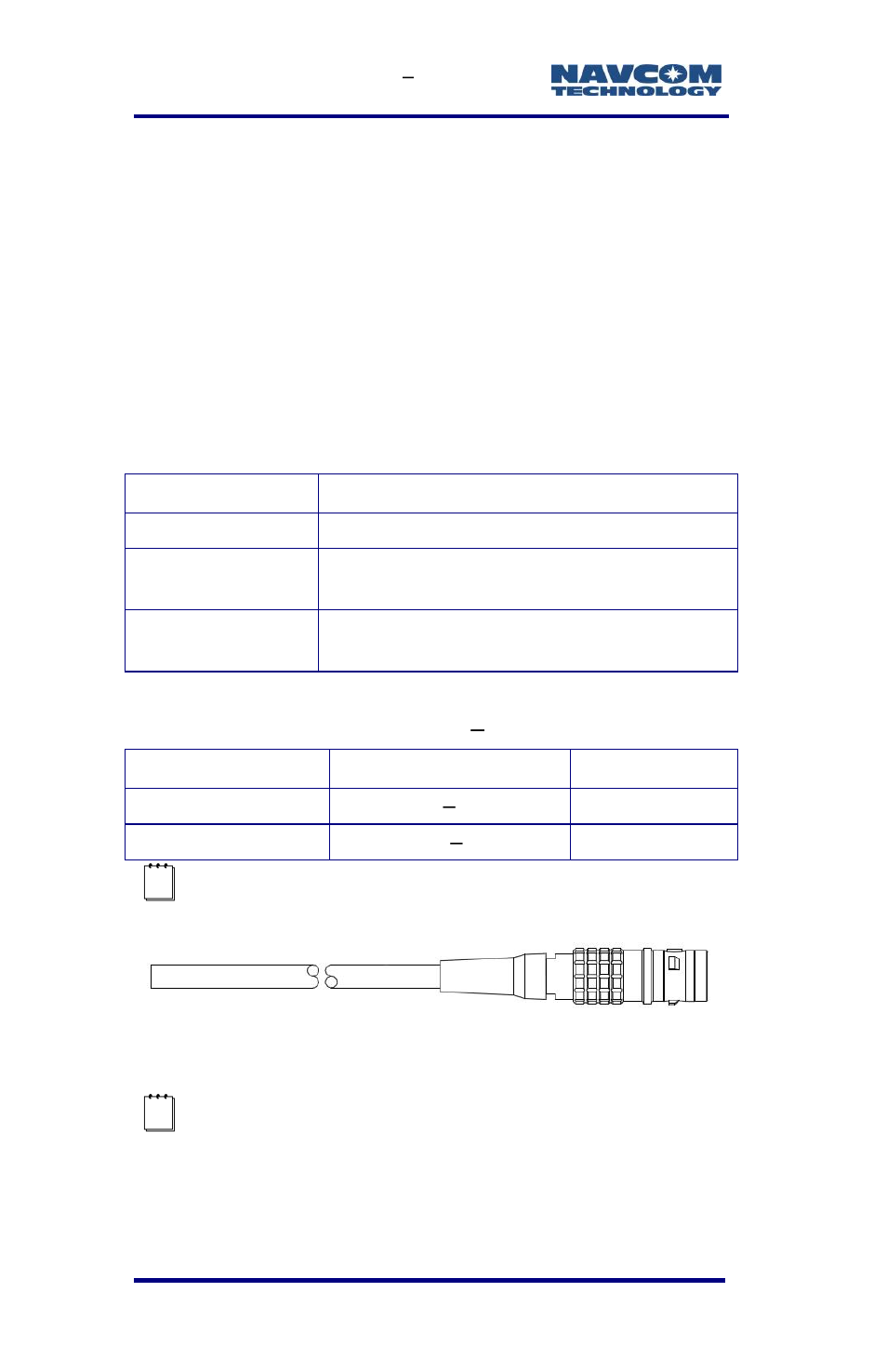 Power cables, Figure 34: proper external power source setup, Figure 35: dc power cable (optional) | Table 4: optional power cables, Table 5: pin assignments, All power cables | NavCom SF-3040 Rev.F User Manual | Page 70 / 217