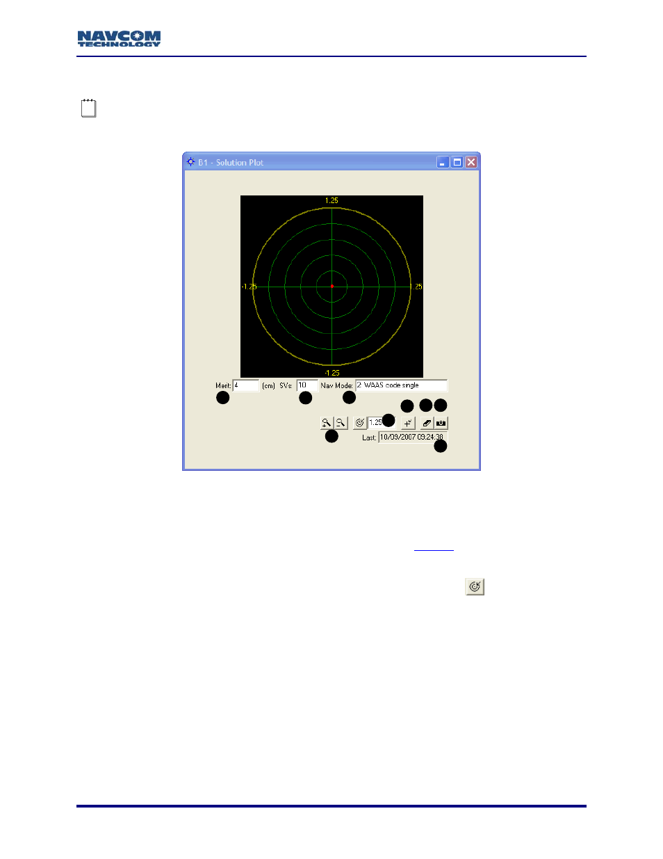 B1 – solution plot, Figure 96: b1 – solution plot, Tion plot (see figure 96 | NavCom StarUtil Rev.G User Manual | Page 103 / 134