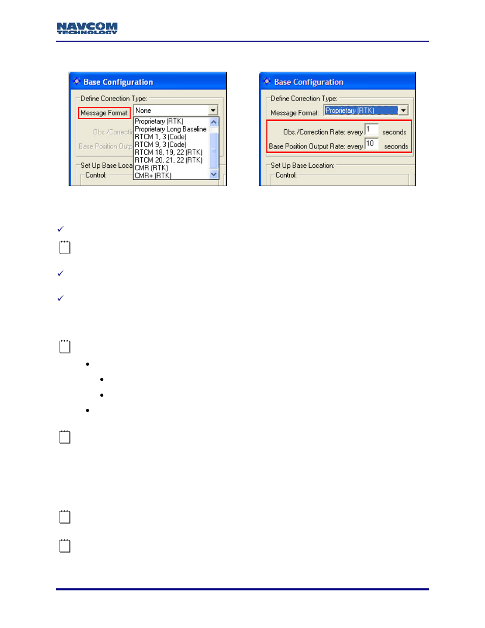 Define correction type | NavCom StarUtil Rev.G User Manual | Page 27 / 134
