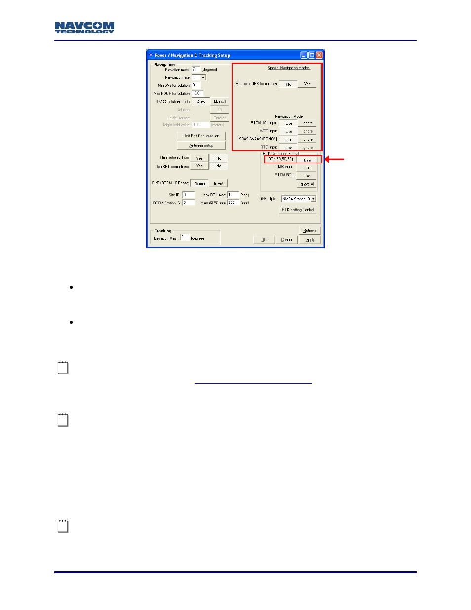 Figure 48: rover configuration options | NavCom StarUtil Rev.G User Manual | Page 55 / 134