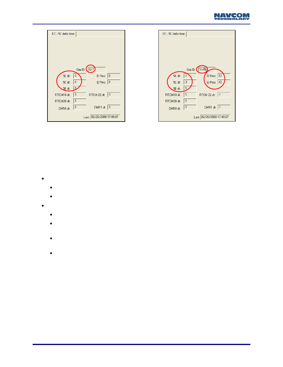 Figure 52: nct rtk – ec – 5c delta time | NavCom StarUtil Rev.G User Manual | Page 58 / 134