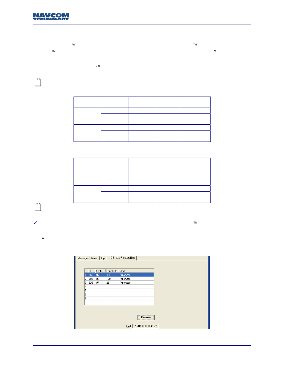 Db – starfire™ satellites, Figure 84: db – starfire satellites | NavCom StarUtil Rev.G User Manual | Page 89 / 134