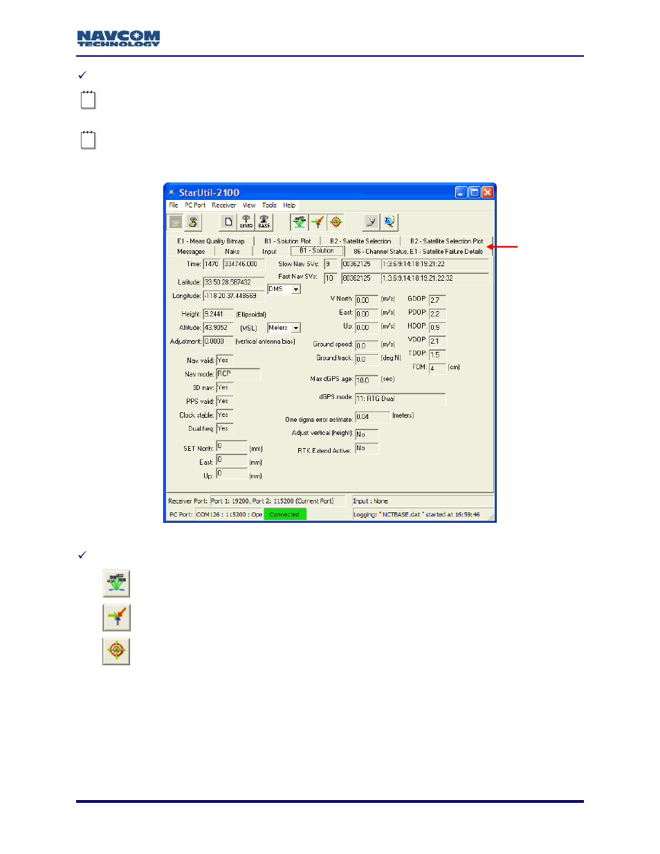 Figure 92: message tabs | NavCom StarUtil Rev.G User Manual | Page 97 / 134