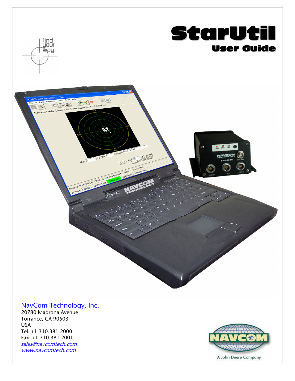 NavCom StarUtil Rev.E User Manual | 58 pages