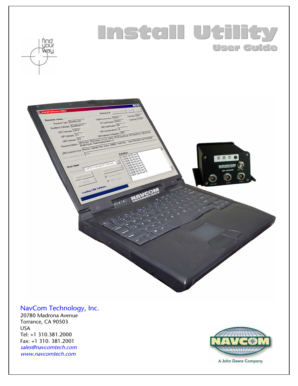 NavCom StarUtil Rev.B User Manual | 8 pages