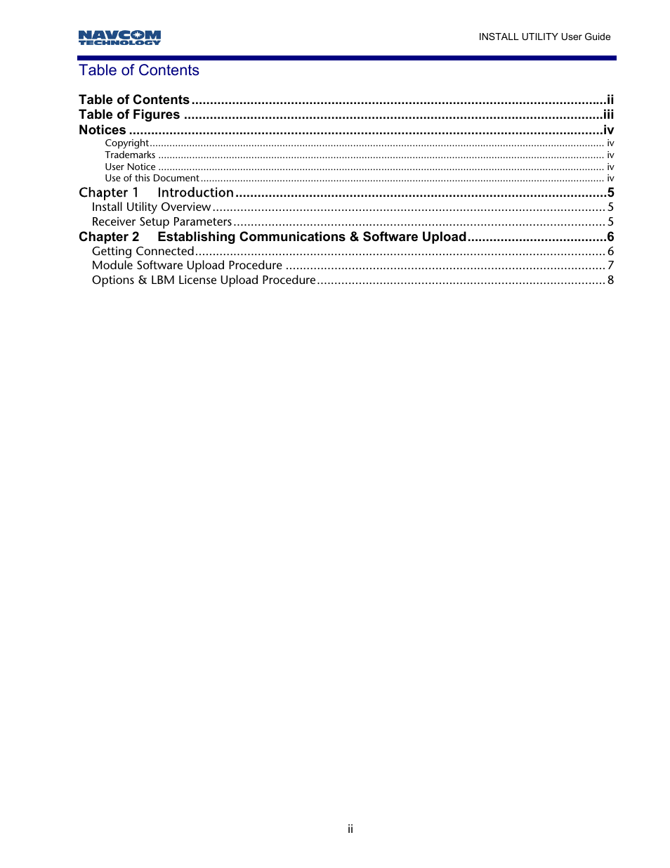 NavCom StarUtil Rev.B User Manual | Page 2 / 8