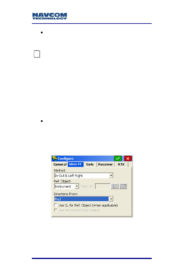 Figure 87: configure submenu – view pt tab | NavCom SF-2040 Rev.C User Manual | Page 125 / 178