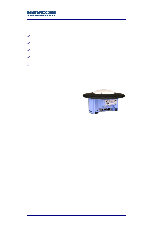 Typical applications, System description, Navcom sf-2040 gps sensors | NavCom SF-2040 Rev.C User Manual | Page 25 / 178
