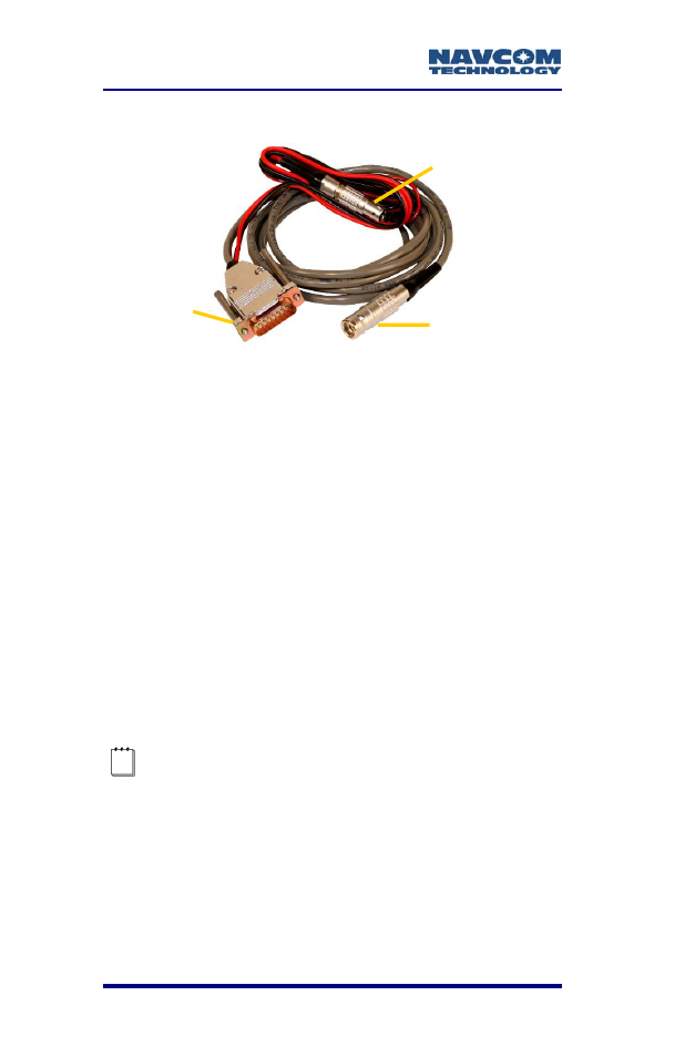 Figure 11: navcom base cable | NavCom SF-2040 Rev.C User Manual | Page 54 / 178